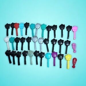 Monster High Hair Brush Lot Bundle Black Blue Purple Kids Doll Accessories